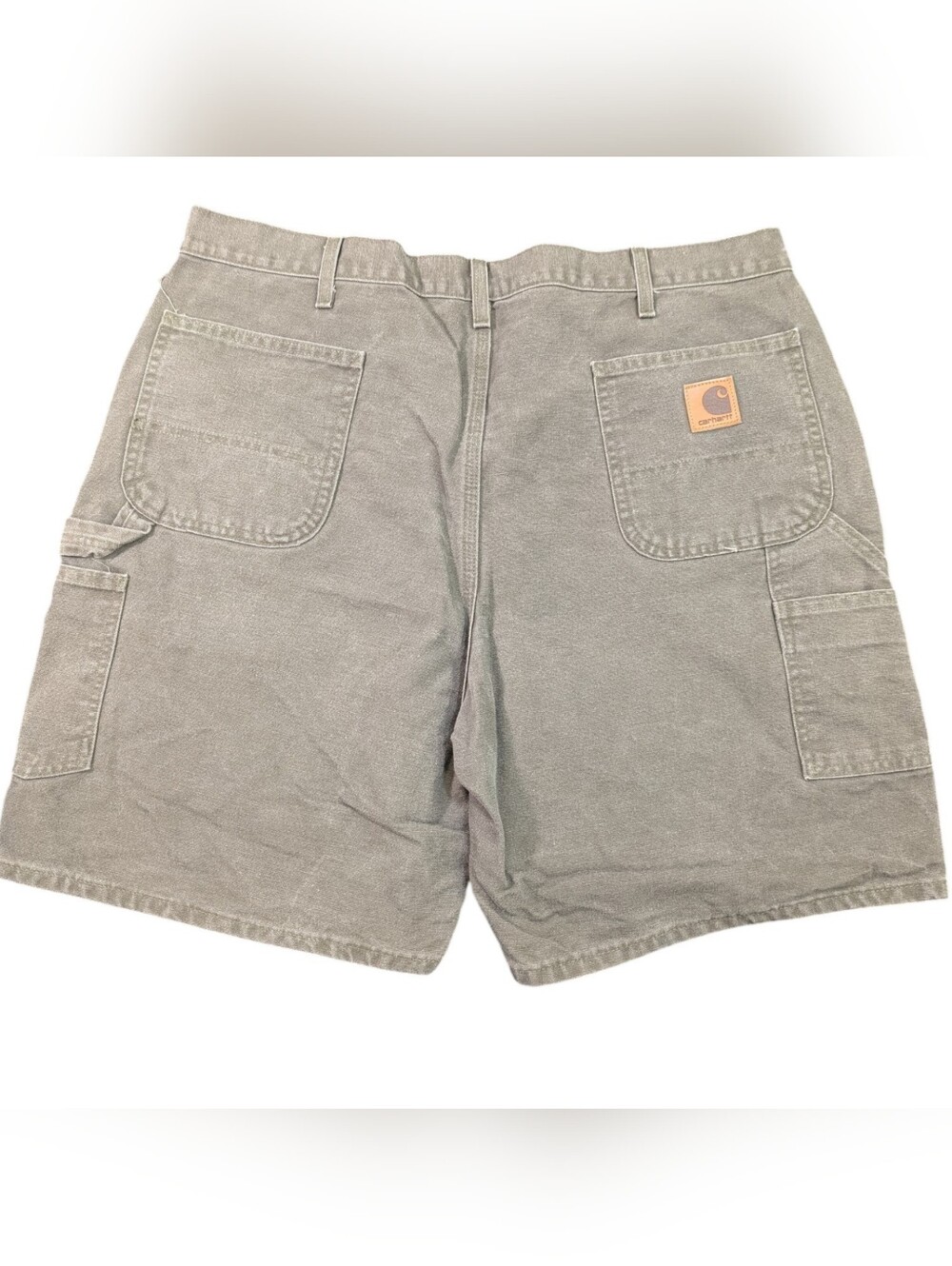 Vintage Carhartt B25 MOS Duck Work Shorts Canvas Green Men's Size 42 Streetwear